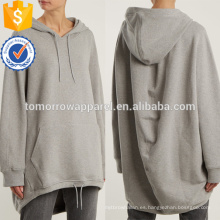 Sudadera con capucha gris de Casualwear OEM / ODM Manufacture Venta al por mayor de mujeres de la moda (TA7021H)